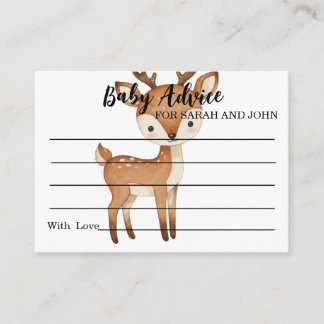 Baby Advice For New Parents Modern Baby Shower Card