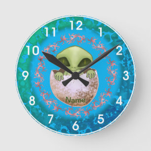 Baby Alien Clock