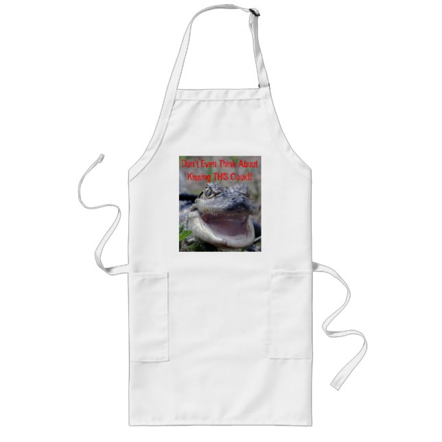 Baby Alligator "Don't Kiss This Cook"-   Apron (Front)
