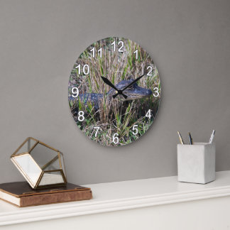 Baby Alligator Wildlife Florida Nature Large Clock
