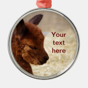 Baby Alpaca Christmas Ornament