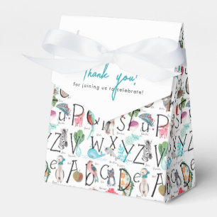 Baby Alphabet ABC Baby Shower Invitation Favour Box