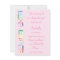 Baby Alphabet Block Girl Baby Shower Invitation