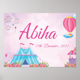 baby and  kids name poster