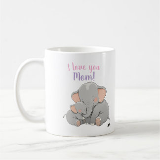 Baby and Mama Elephant Mothers Day Coffee Mug