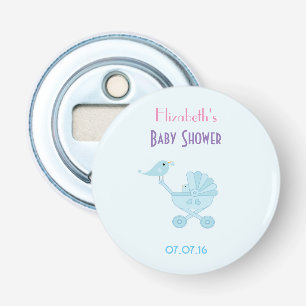 Baby and Mummy Bluebirds baby Shower Favour Bottle Opener