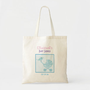 Baby and Mummy Bluebirds Baby Shower Favour Tote Bag