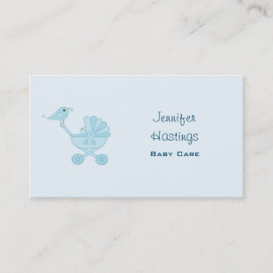 Baby and Mummy Bluebirds Calling Card