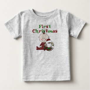 Baby and Santa Dog T-shirts