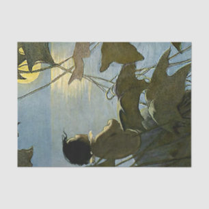 “Baby and the Moon” by Jessie Willcox Smith Tissue Paper