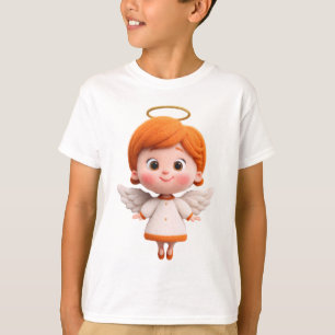 Baby Angel – Cute Cartoon Angel with Halo for Kids T-Shirt