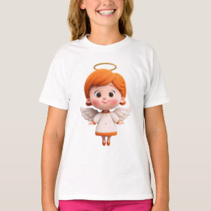 Baby Angel – Cute Cartoon Angel with Halo for Kids T-Shirt