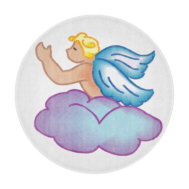 Baby Angel Cutting Board (Front)