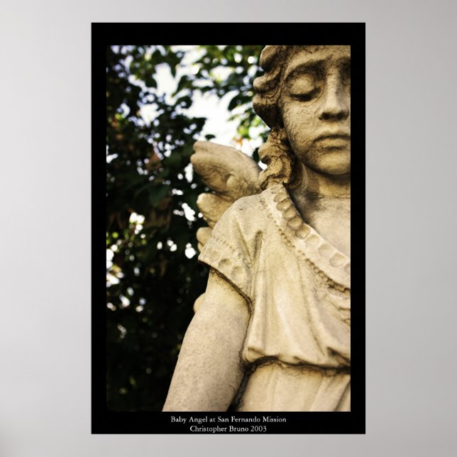 Baby Angel Statue Poster (Front)