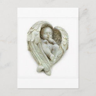 Baby angel wings products postcard