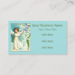 Baby Angel With Blue Bell  Business Card