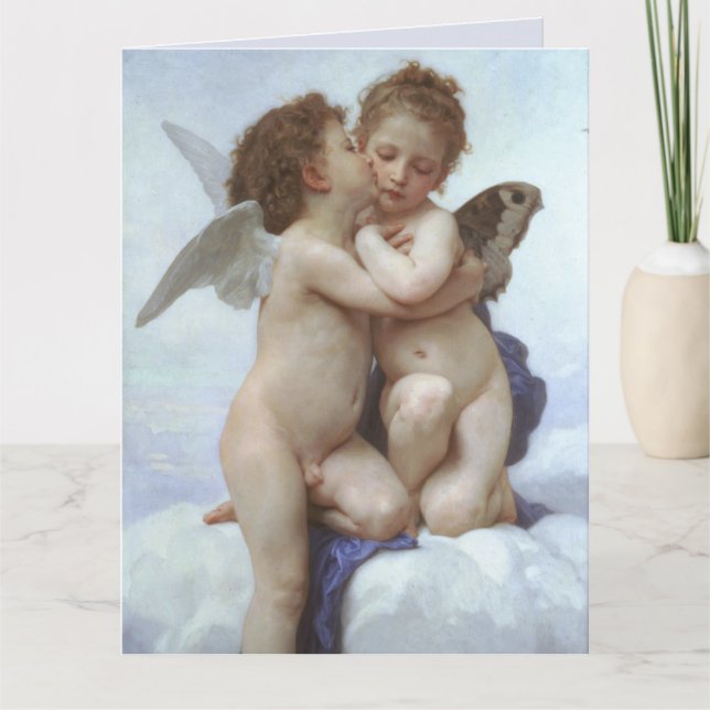 BABY ANGELS BOUGUEREAU BIRTHDAY LOVE CARDS (Front)