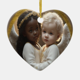 baby angels ceramic tree decoration