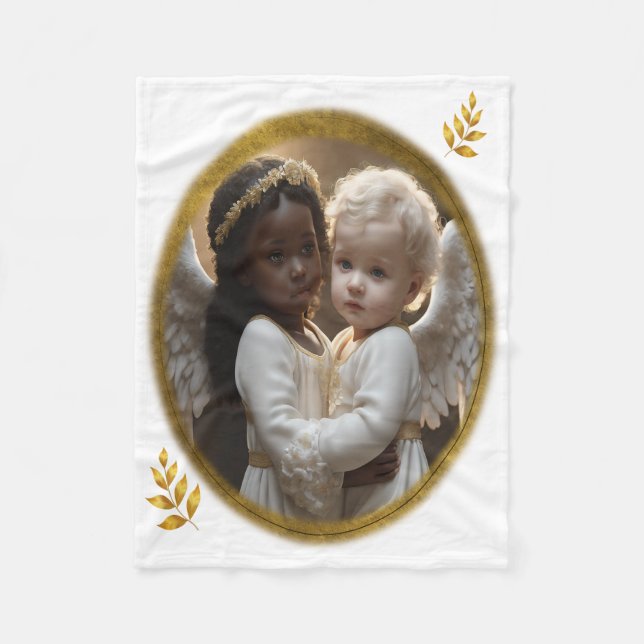 baby angels fleece blanket (Front)