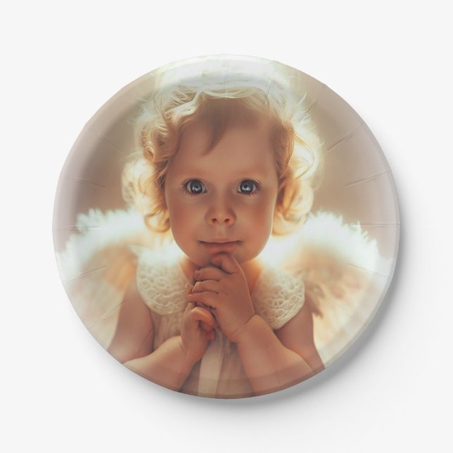 Baby Angels Paper Plate (Front)