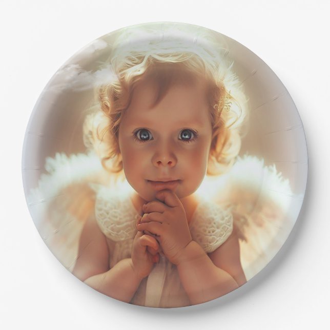BAby Angels Paper Plate (Front)