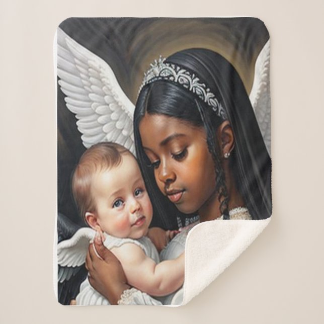 baby Angels Sherpa Blanket (Front)