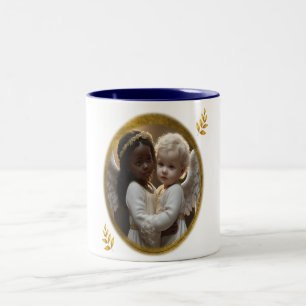 baby angels Two-Tone coffee mug