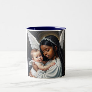 baby Angels Two-Tone Coffee Mug