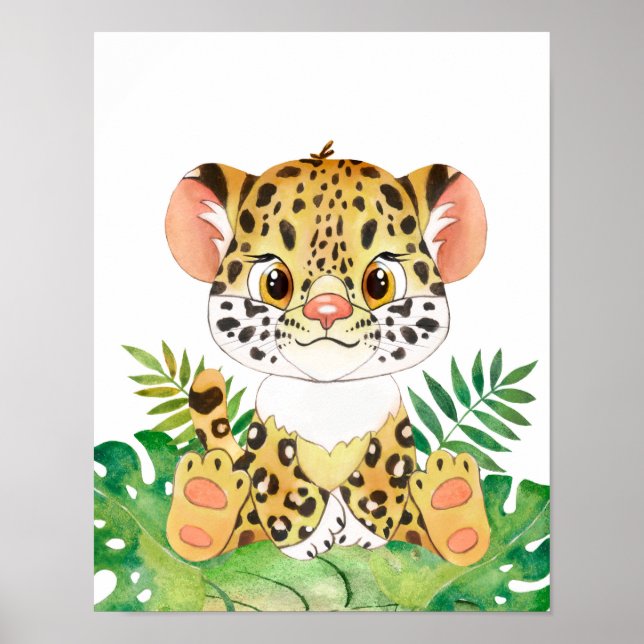 Baby Animal Prints for Nursery, Safari poster (Front)