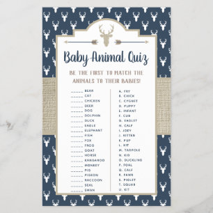 Baby Animal Quiz, Woodland Deer Flyer