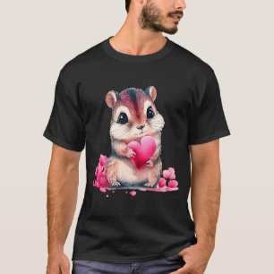 Baby Animal Valentine's Day Animal   Cute Hamster T-Shirt
