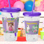 Baby Animals Acrylic Tumbler Kids Birthday Gift<br><div class="desc">Bring a splash of the tropics to your little one’s birthday with this adorable Tropical Baby Animals Acrylic Tumbler! Featuring a delightful parade of baby animals set against lush palm leaves and a hint of sunshine, this tumbler captures the spirit of adventure and fun. Crafted from durable, BPA-free acrylic, it’s...</div>