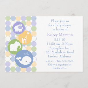Baby Animals Baby Shower Invitation