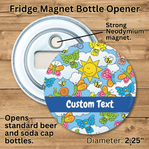 Baby Animals Background Bottle Opener