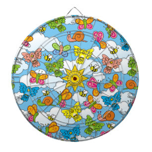 Baby Animals Background Dartboard