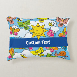 Baby Animals Background Decorative Cushion