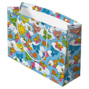 Baby Animals Background Large Gift Bag