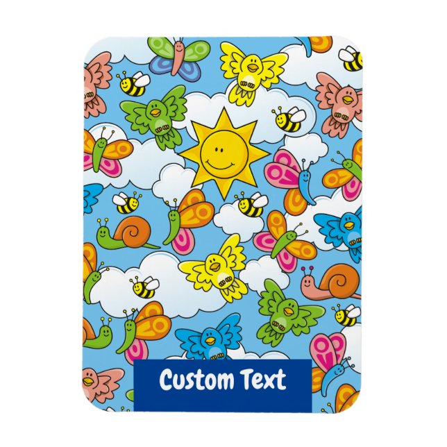 Baby Animals Background Magnet (Vertical)