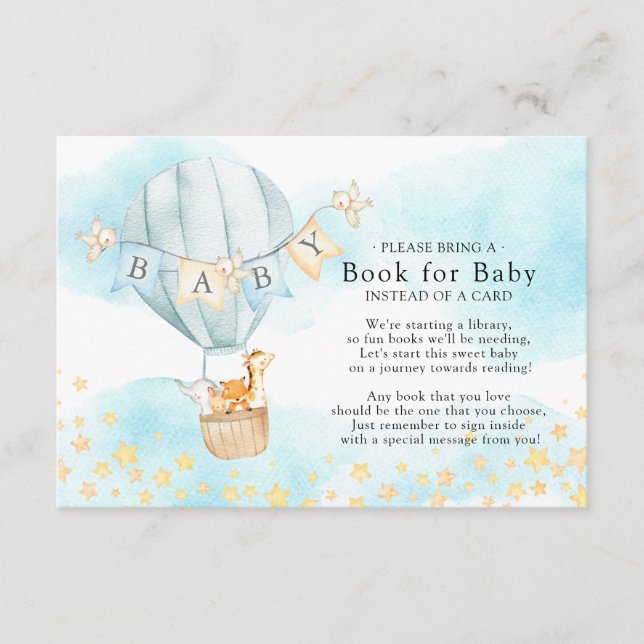 Baby Animals  Balloon Ride Book for Baby Card (Front)
