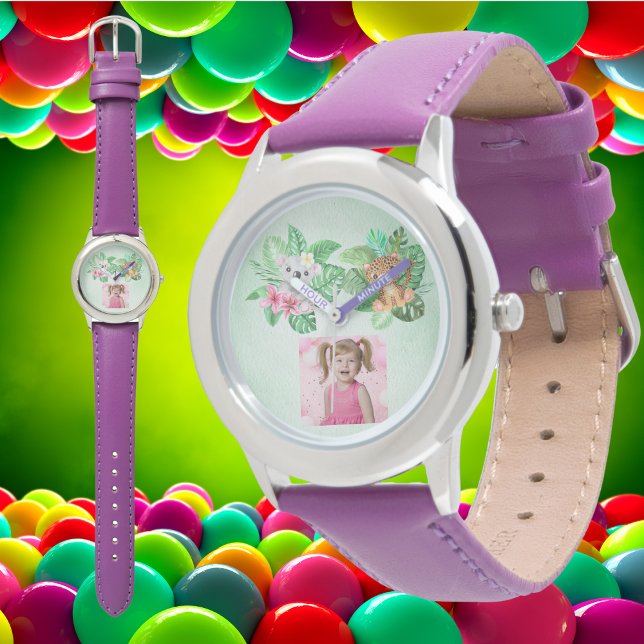 Baby Animals Custom Photo Kids Watch Birthday Gift (Creator Uploaded)