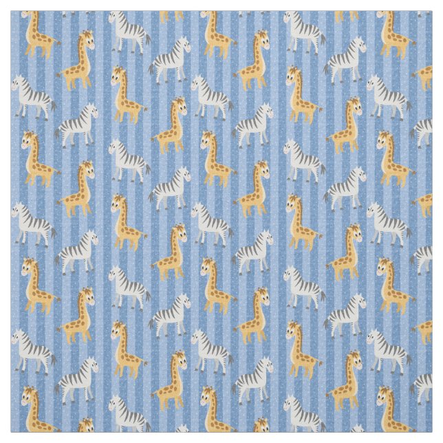 Baby Animals Jungle Safari Fabric (Swatch)