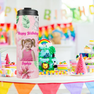 Baby Animals Kids Photo Tumbler Gifts for Birthday