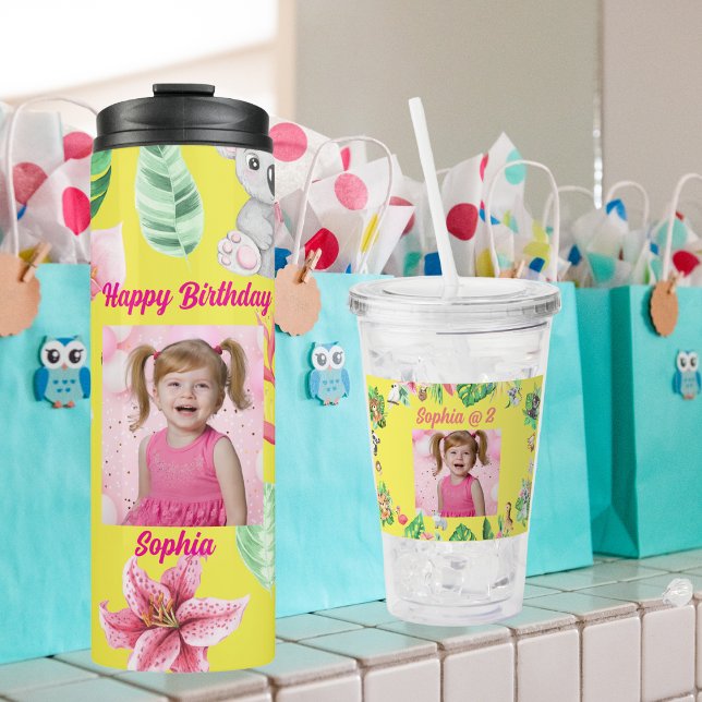 Baby Animals Kids Photo Tumbler Gifts for Birthday (Creator Uploaded)