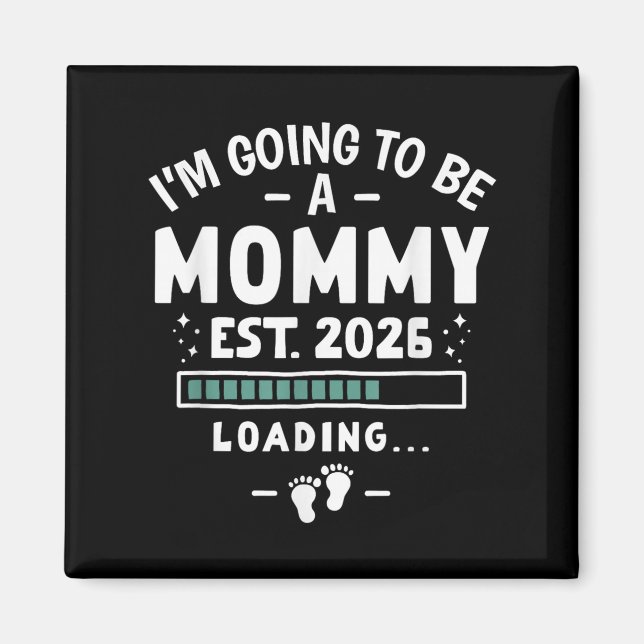 Baby Announcement 1st Time Mum I’m Going To Be A M Magnet (Front)