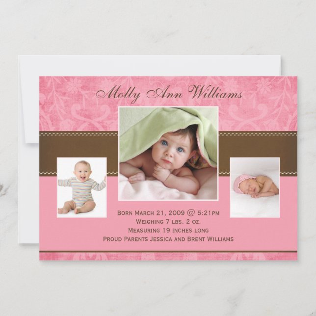 Baby Announcement Cards (Front)