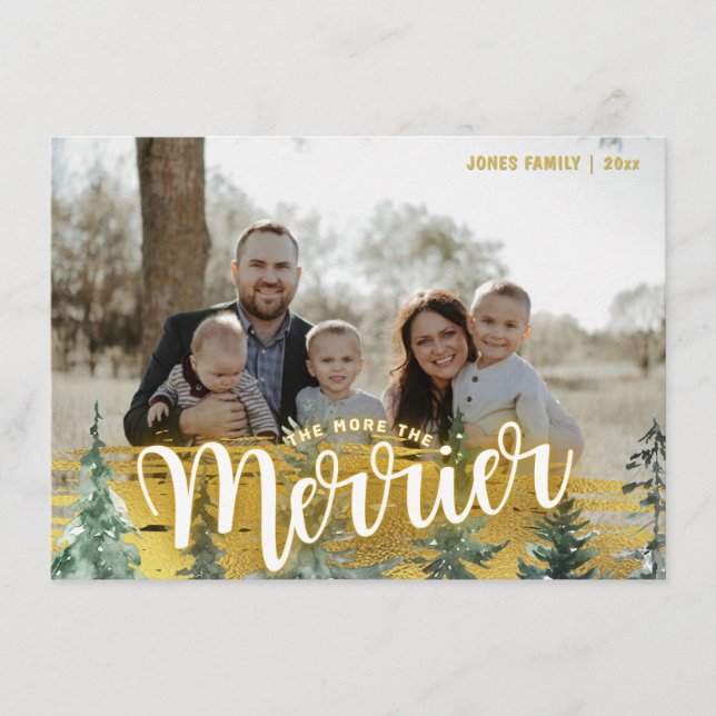 Baby Announcement Christmas Card (Front)