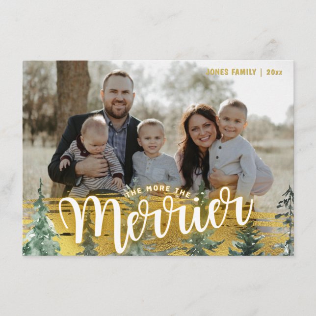 Baby Announcement Christmas Card (Front)