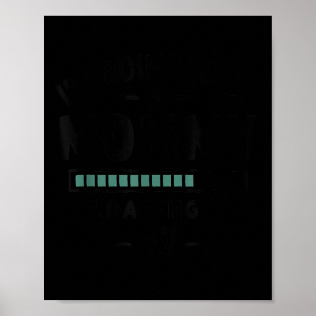 Baby Announcement First Time Mum - I’m Going To Be Poster (Front)