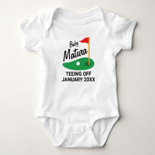 Baby Announcement Golf Theme Personalized Bodysuit