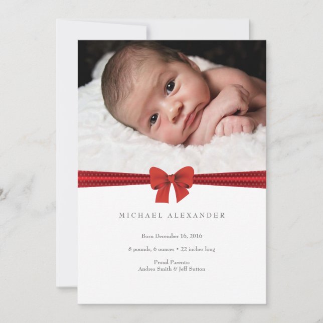 Baby announcement ı Photo card (Front)